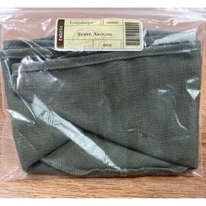 Longaberger Fabric Liner for Serve‎ Around Basket Sage Green 2302987 NEW